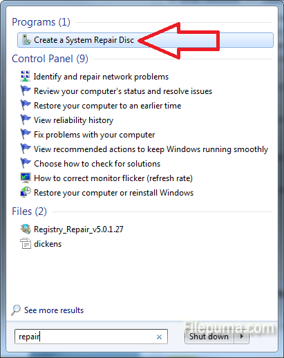 System Repair Disk 1
